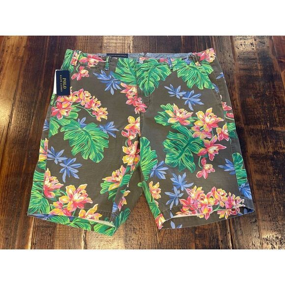 Polo Ralph Lauren Other - POLO RALPH LAUREN RL Naval Tailors Size 40T Mens Cotton Floral Chino Shorts